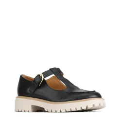 ANJA T-BAR LOAFERS LEATHER><noscript><img width=