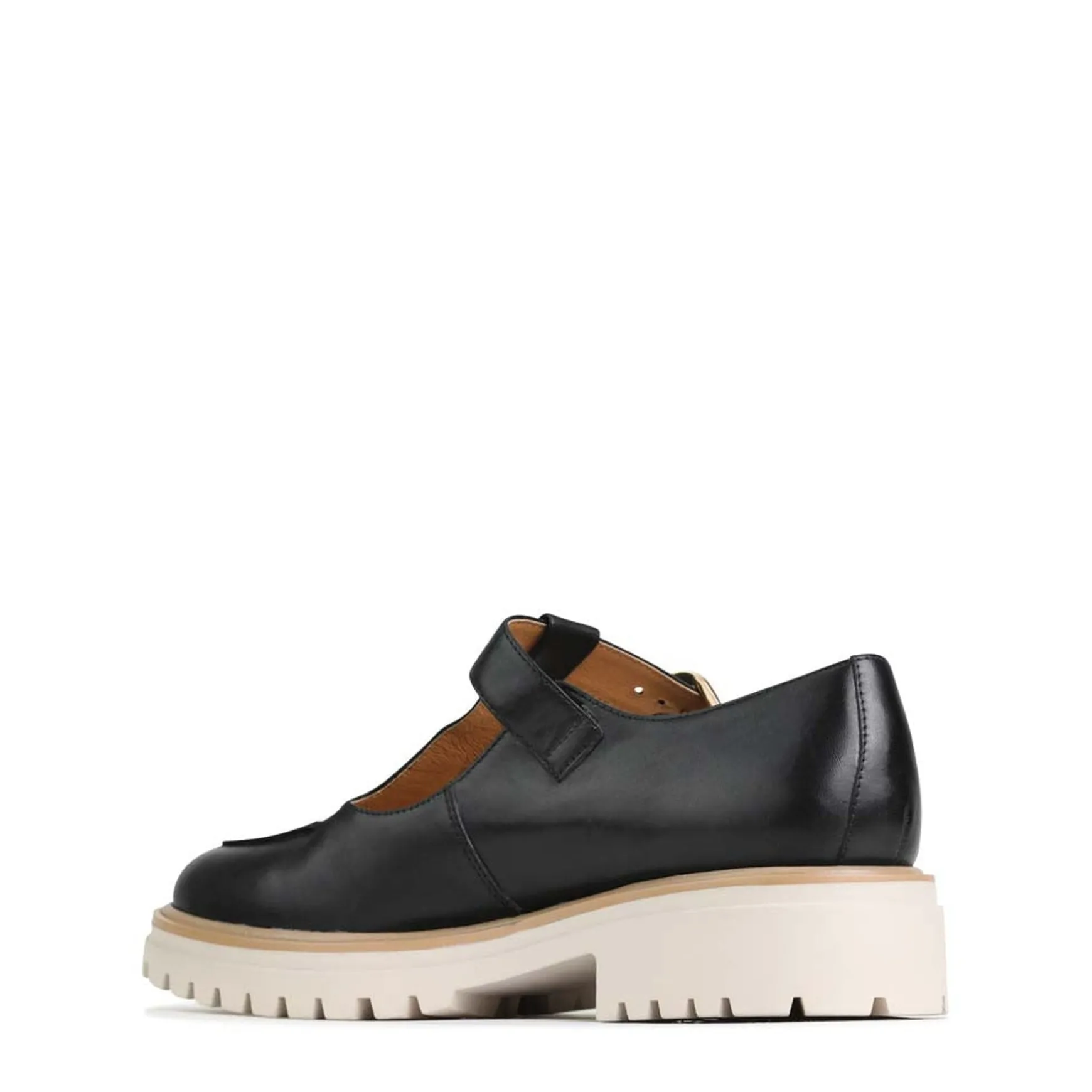 ANJA T-BAR LOAFERS LEATHER>EOS Footwear Clearance
