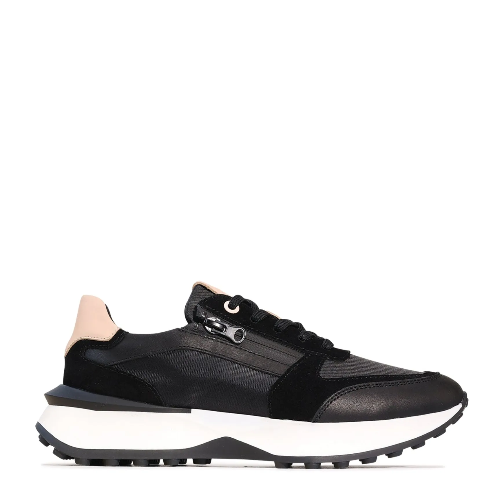 BLITHE CHUNKY ZIP SNEAKERS LEATHER>EOS Footwear Sale