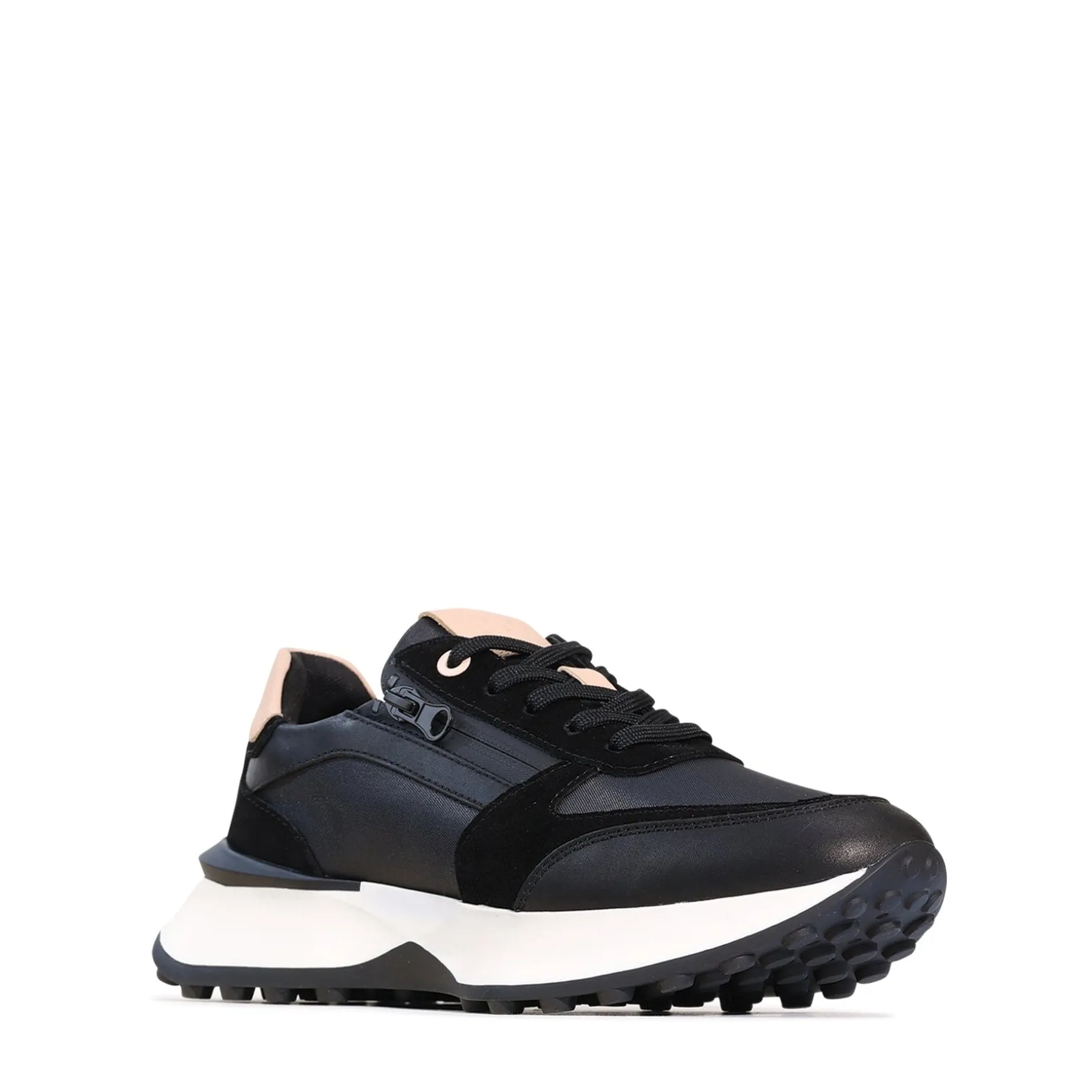 BLITHE CHUNKY ZIP SNEAKERS LEATHER>EOS Footwear Sale