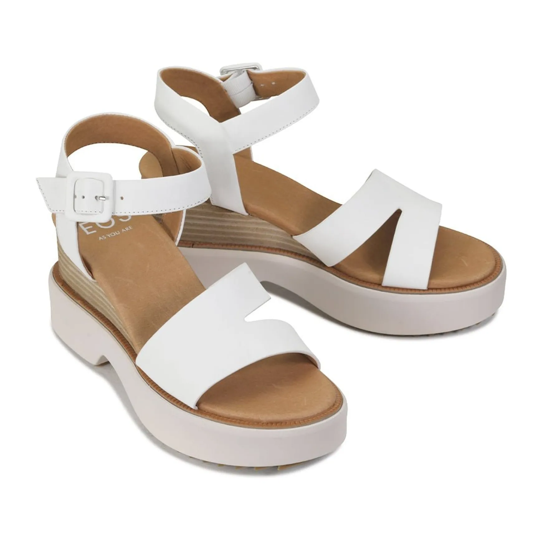 BROOKE LEATHER WEDGE SANDAL>EOS Footwear Cheap