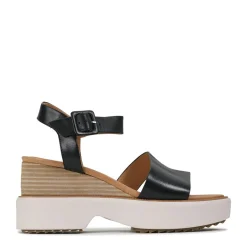 BROOKE LEATHER WEDGE SANDAL><noscript><img width=