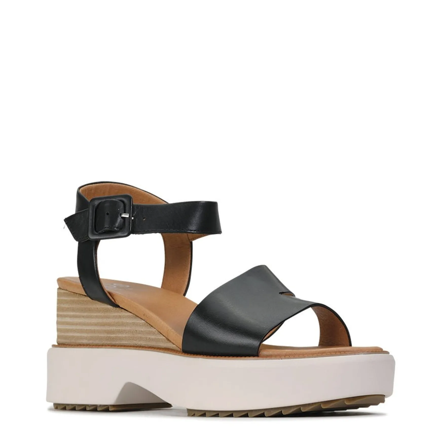 BROOKE LEATHER WEDGE SANDAL>EOS Footwear Cheap