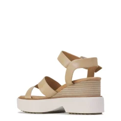BROOKE LEATHER WEDGE SANDAL><noscript><img width=