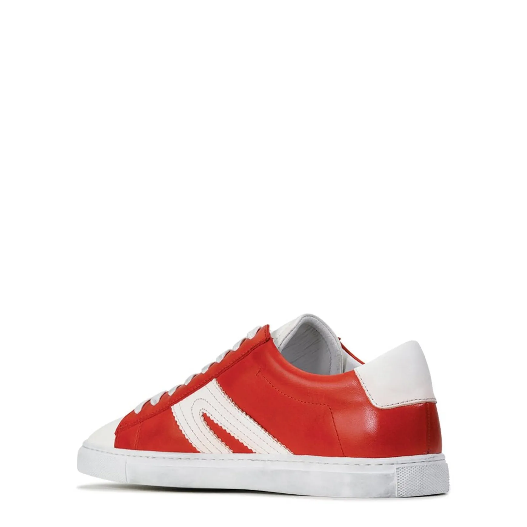 BURN LOW-TOP LEATHER SNEAKERS>EOS Footwear Shop