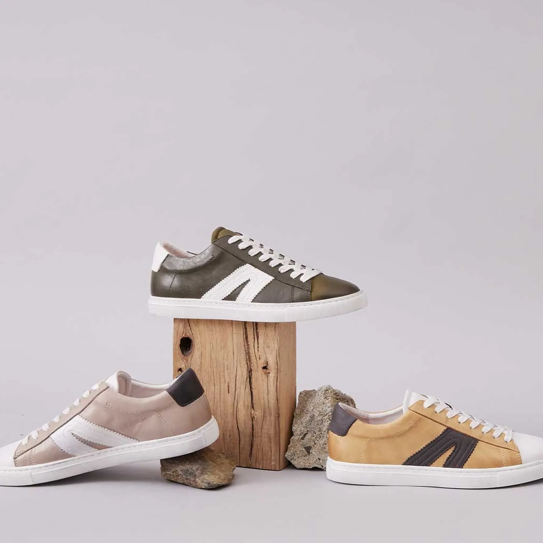 BURN LOW-TOP LEATHER SNEAKERS>EOS Footwear Shop