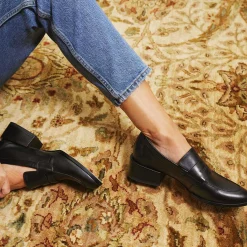 CASS LOW HEELED LOAFERS><noscript><img width=