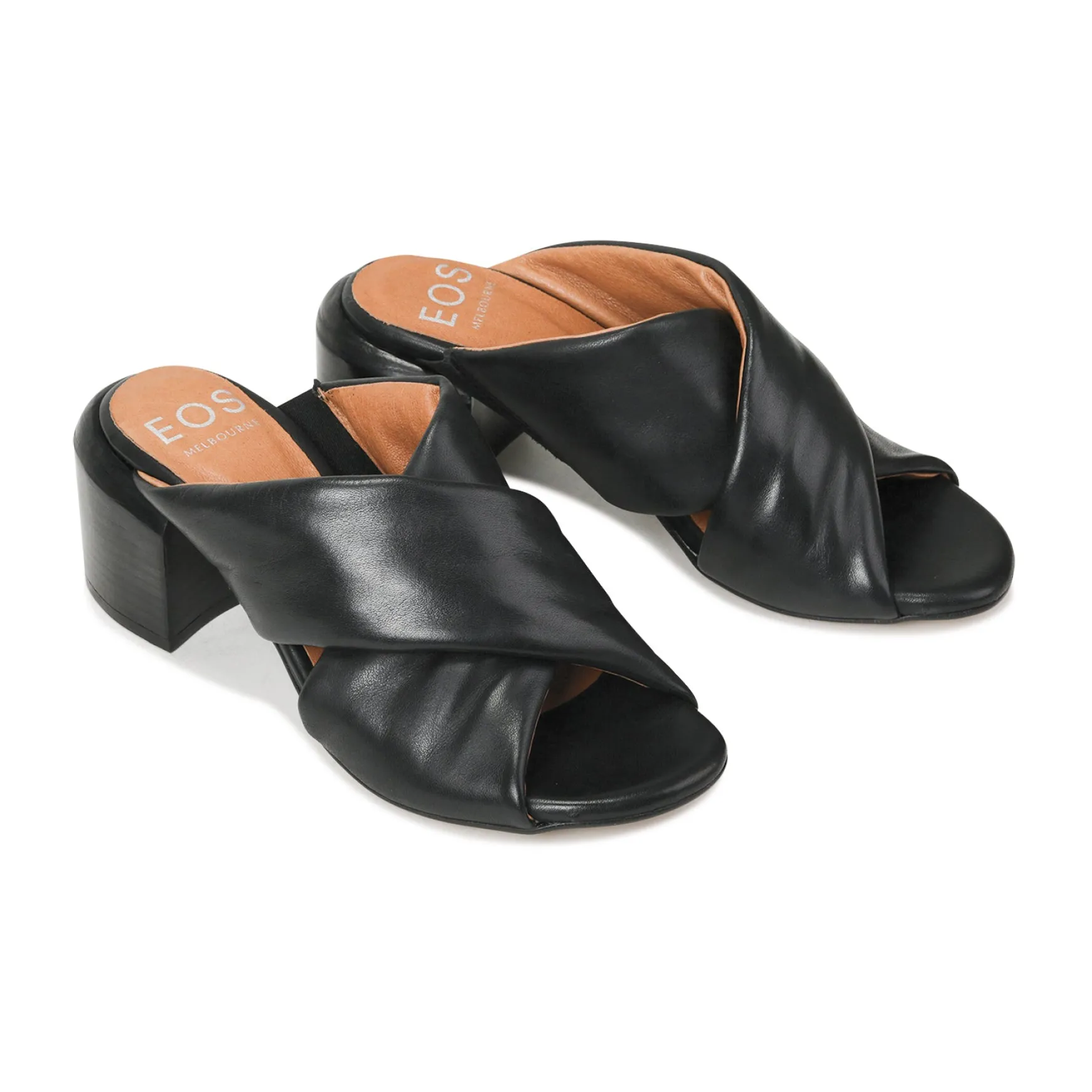 CHARA BLOCK HEEL SANDAL LEATHER>EOS Footwear Cheap