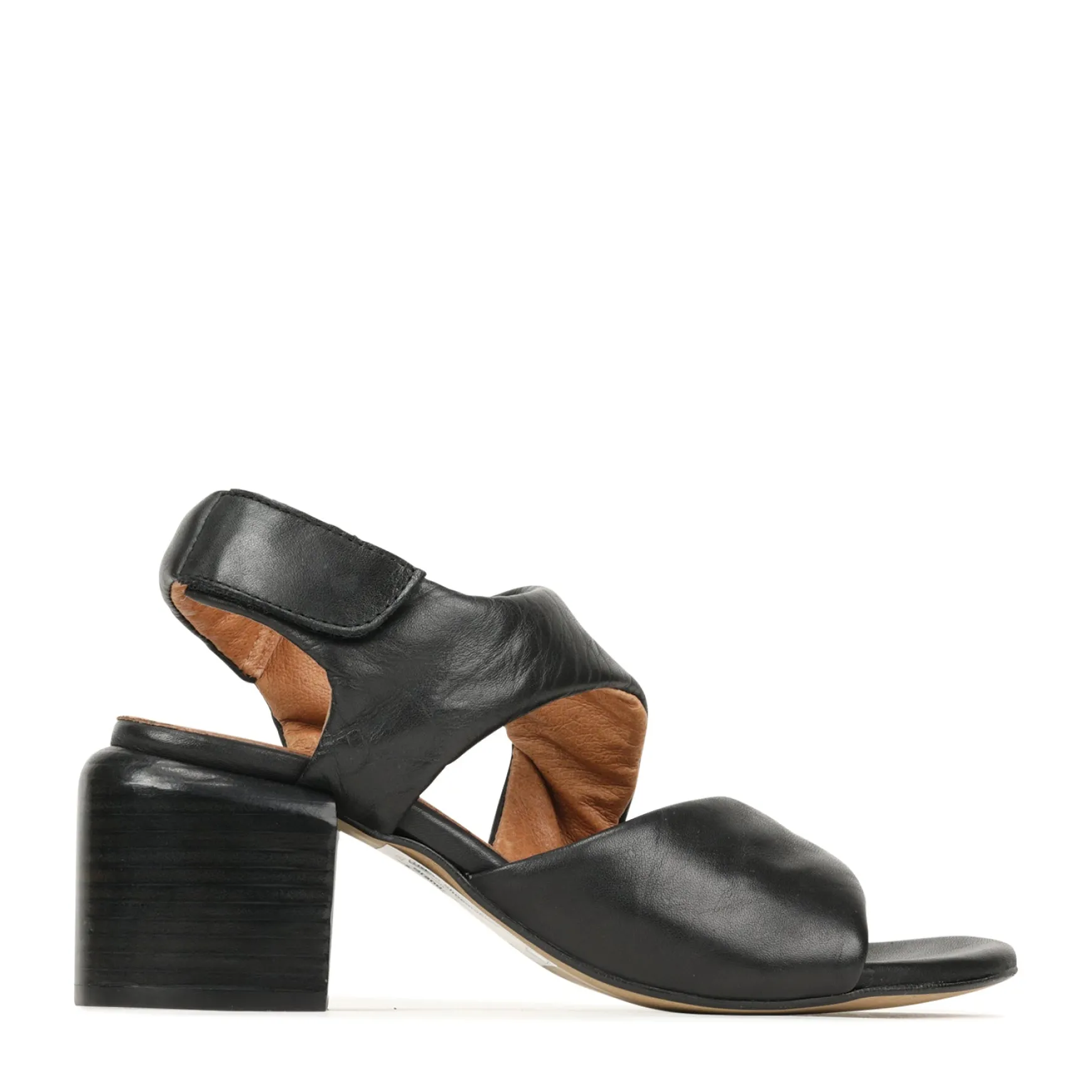 CHARBEL LEATHER BLOCK HEEL SANDALS>EOS Footwear Shop