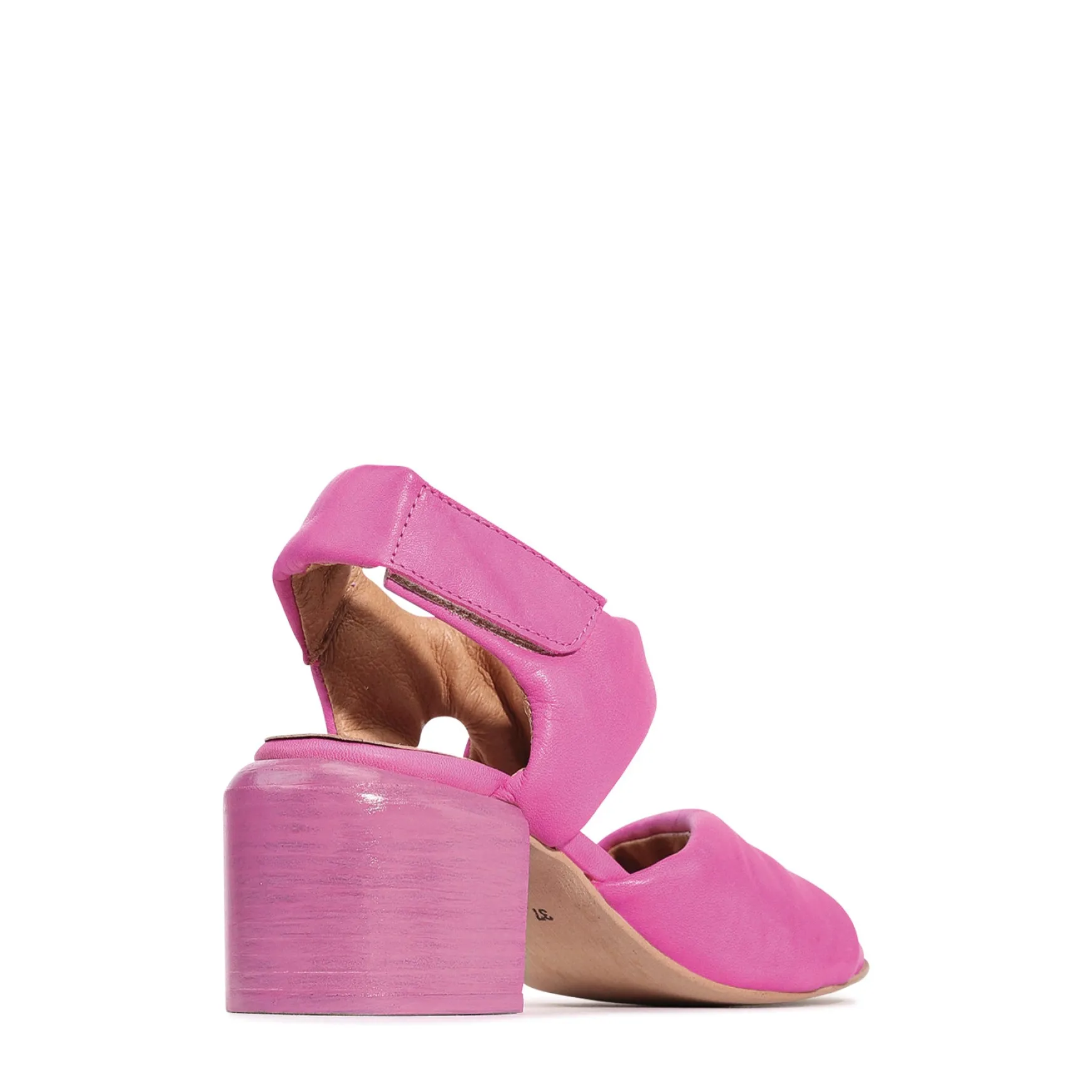CHARBEL LEATHER BLOCK HEEL SANDALS>EOS Footwear Shop