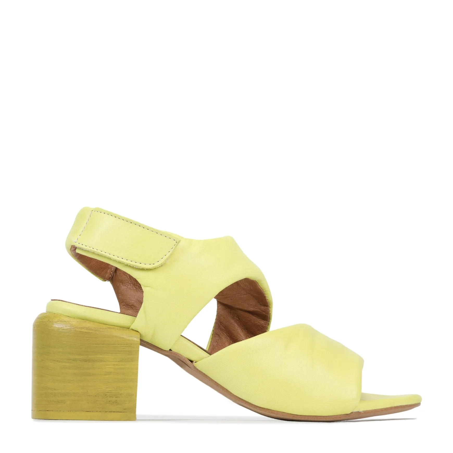 CHARBEL LEATHER BLOCK HEEL SANDALS>EOS Footwear Shop