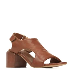 CHARICE LEATHER BLOCK HEEL SANDALS><noscript><img width=