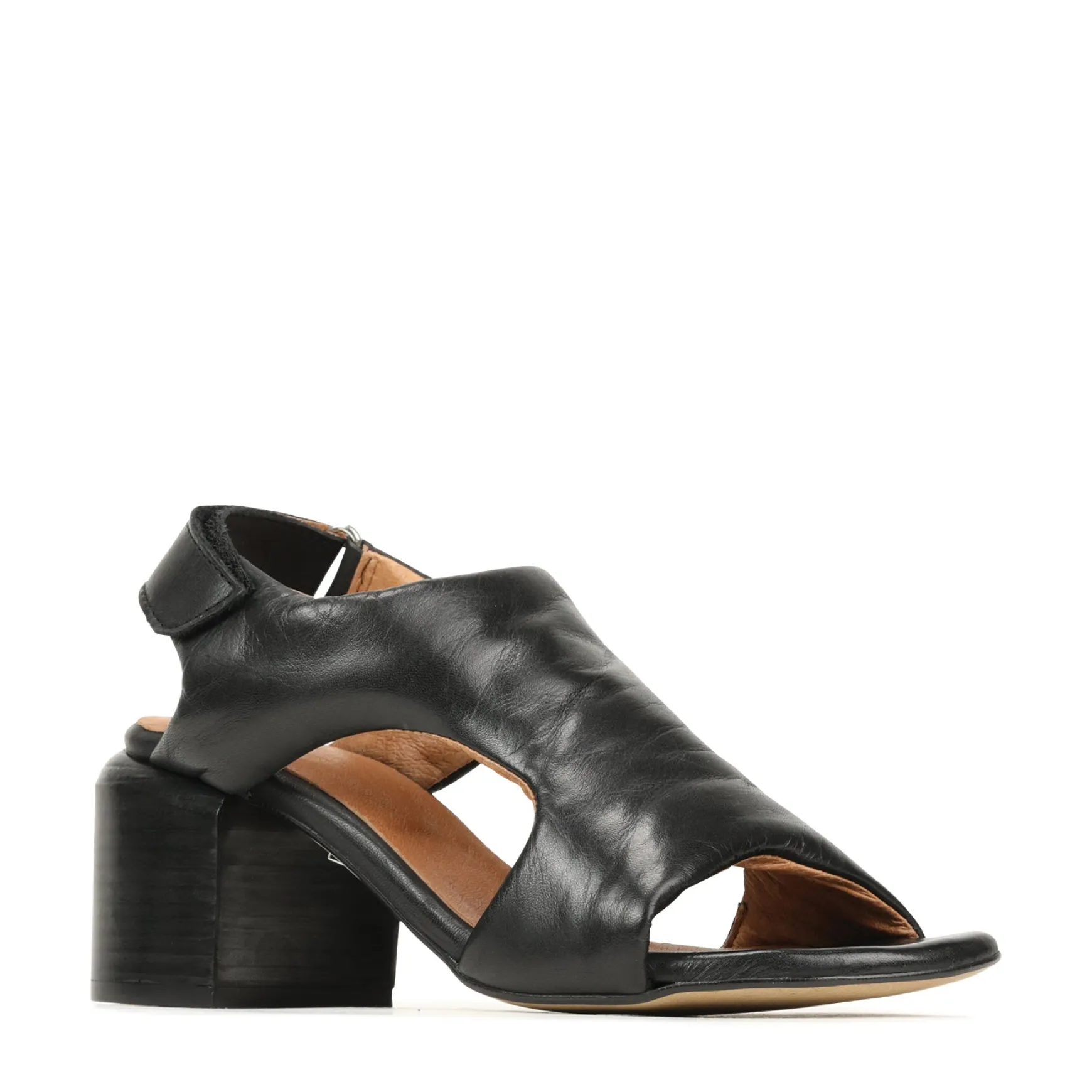 CHARICE LEATHER BLOCK HEEL SANDALS>EOS Footwear Cheap
