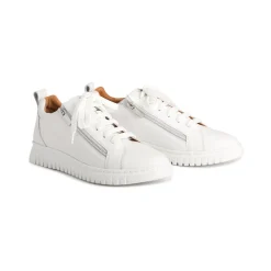 CLARAH DOUBLE ZIPPER SNEAKER LEATHER><noscript><img width=