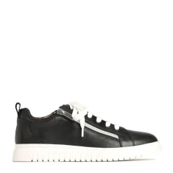 CLARAH DOUBLE ZIPPER SNEAKER LEATHER><noscript><img width=