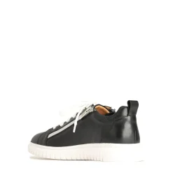 CLARAH DOUBLE ZIPPER SNEAKER LEATHER><noscript><img width=