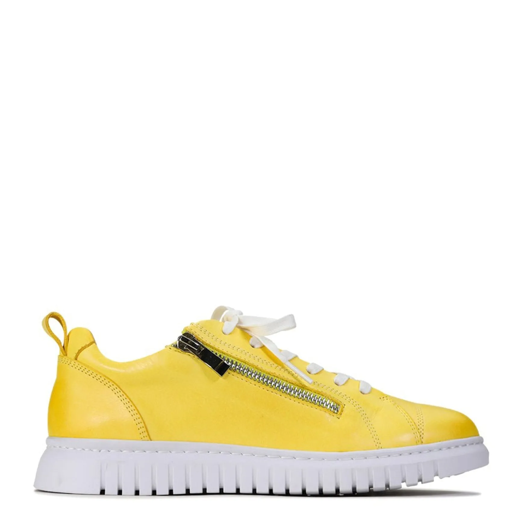 CLARENCE LOW-TOP ZIPPER SNEAKER LEATHER>EOS Footwear New