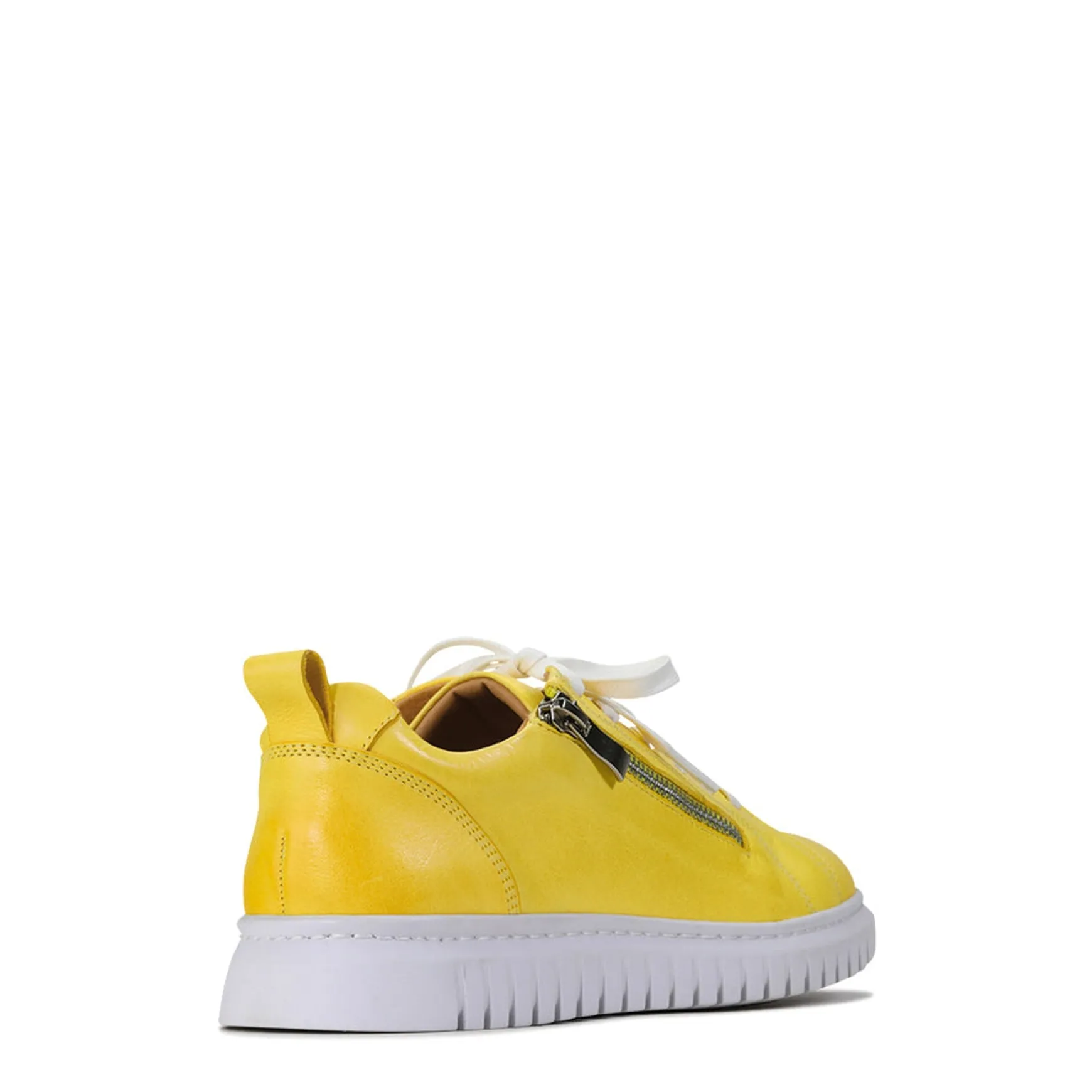 CLARENCE LOW-TOP ZIPPER SNEAKER LEATHER>EOS Footwear New