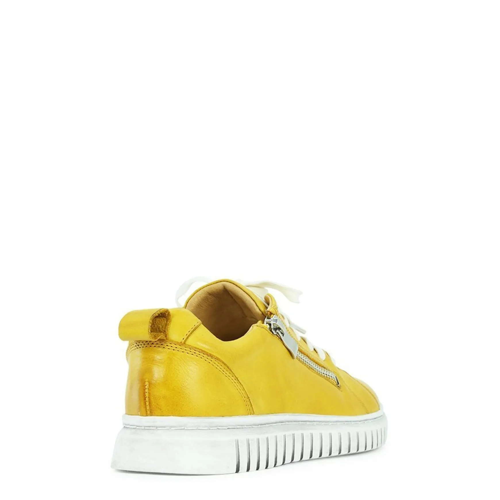 CLARENCE LOW-TOP ZIPPER SNEAKER LEATHER>EOS Footwear New