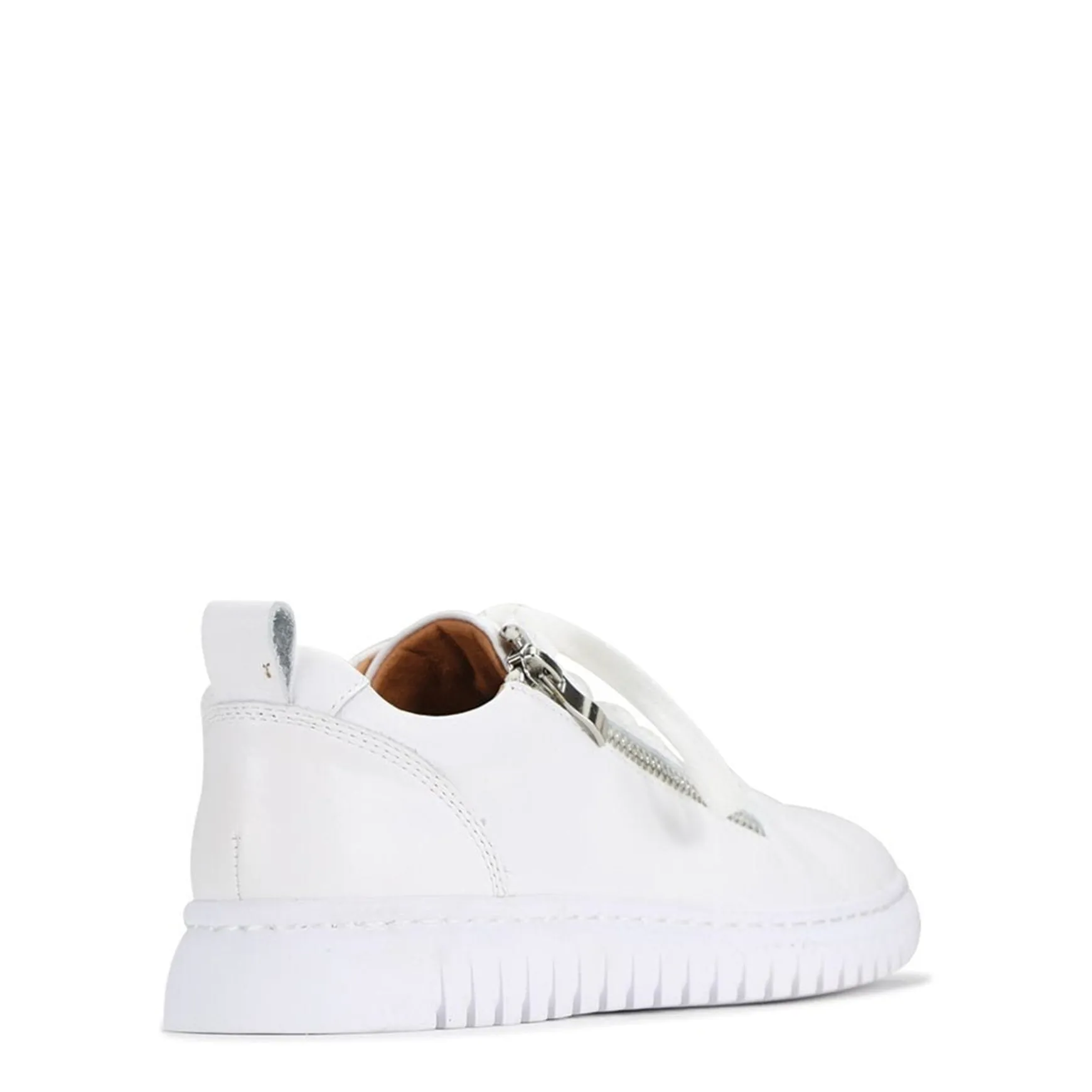 CLARENCE LOW-TOP ZIPPER SNEAKER LEATHER>EOS Footwear New