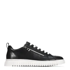 CLARENCE LOW-TOP ZIPPER SNEAKER LEATHER><noscript><img width=