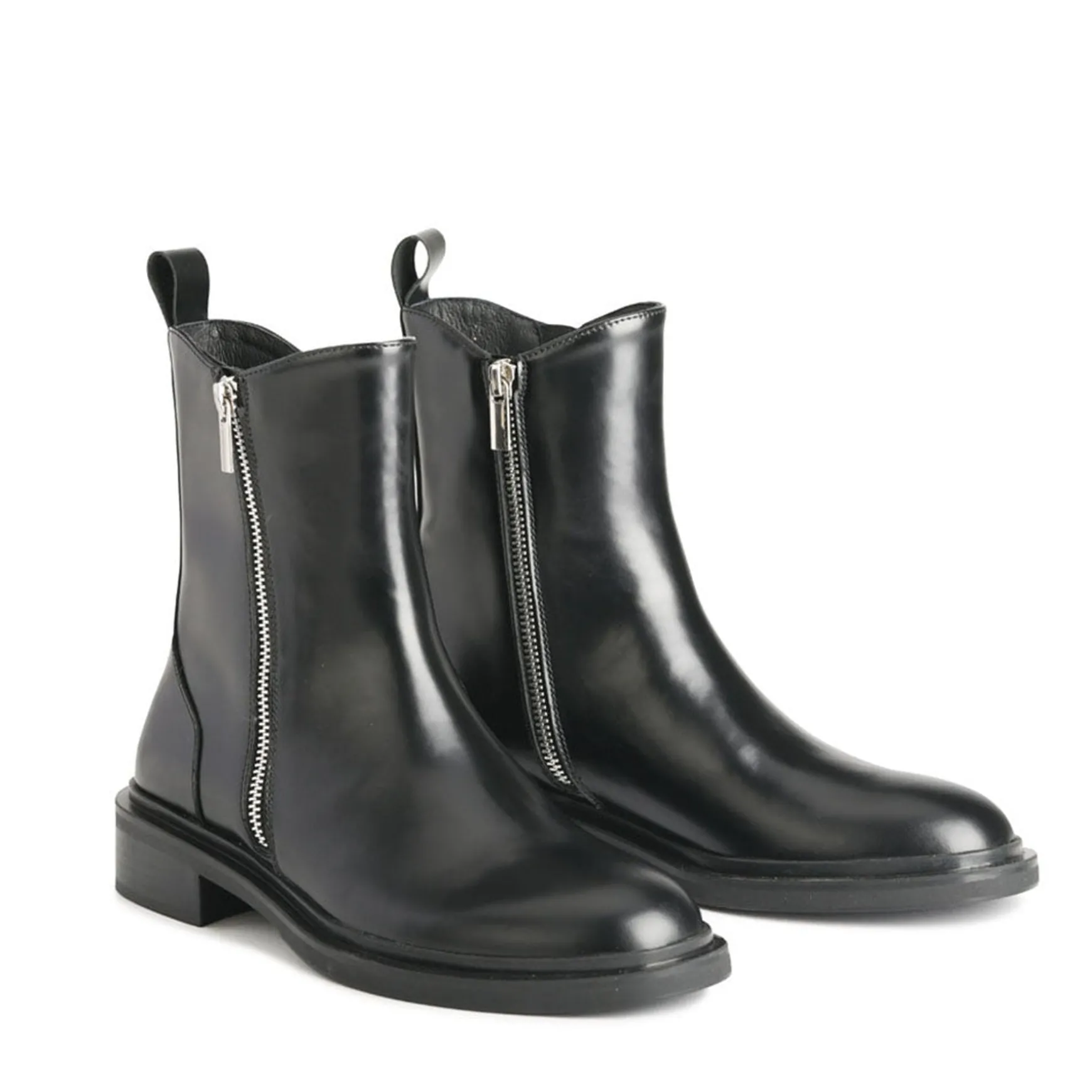 COLLETE ANKLE ZIP BOOTS LEATHER>EOS Footwear New