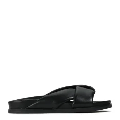 CROSS LEATHER SLIDE SANDALS>EOS Footwear Hot