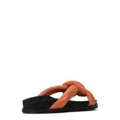 CROSSED SLIDE SANDALS><noscript><img width=