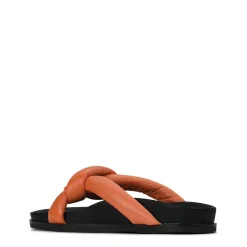 CROSSED SLIDE SANDALS><noscript><img width=