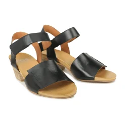 CURA ANKLE STRAP HEEL SANDALS LEATHER>EOS Footwear Sale