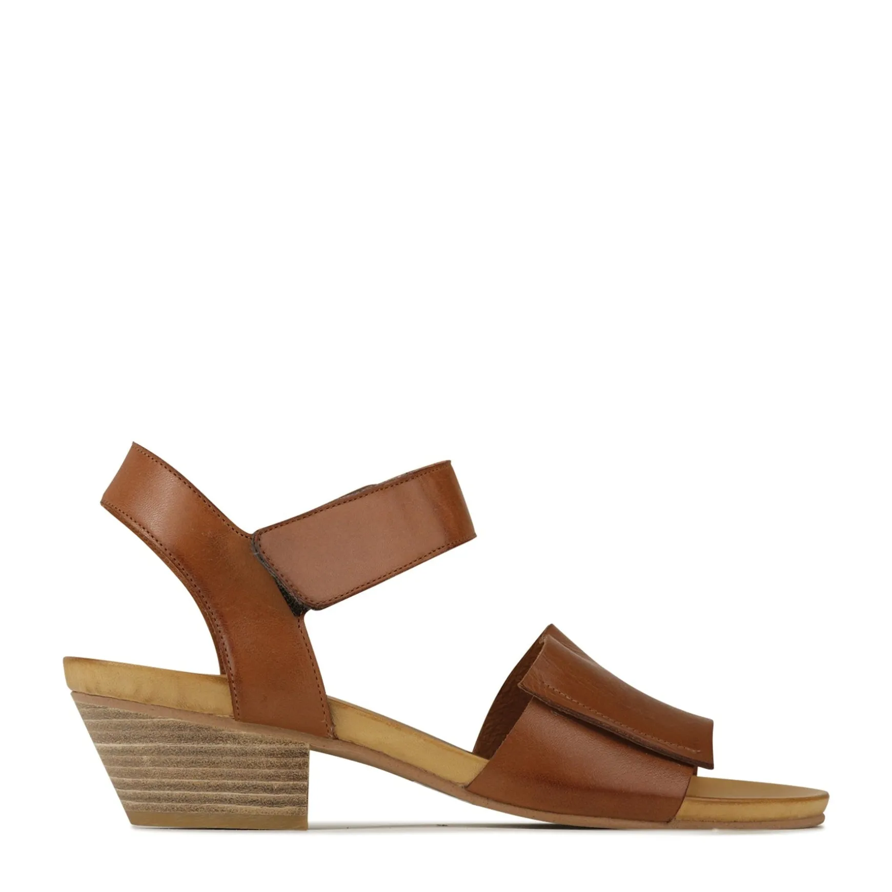 CURA ANKLE STRAP HEEL SANDALS LEATHER>EOS Footwear Sale