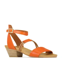 CURO ANKLE STRAP HEEL SANDALS LEATHER><noscript><img width=