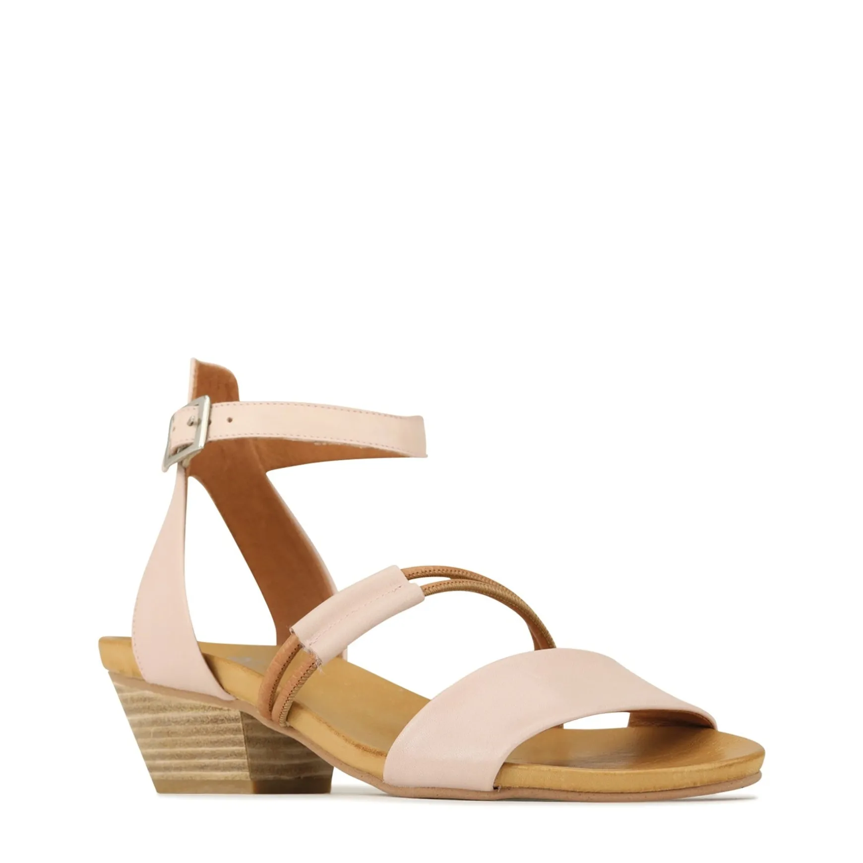 CURO ANKLE STRAP HEEL SANDALS LEATHER>EOS Footwear Discount