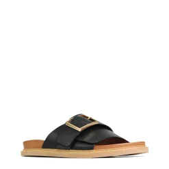 DEDE SLIDE LEATHER SANDALS><noscript><img width=