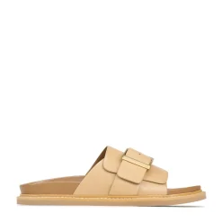 DEDE SLIDE LEATHER SANDALS><noscript><img width=
