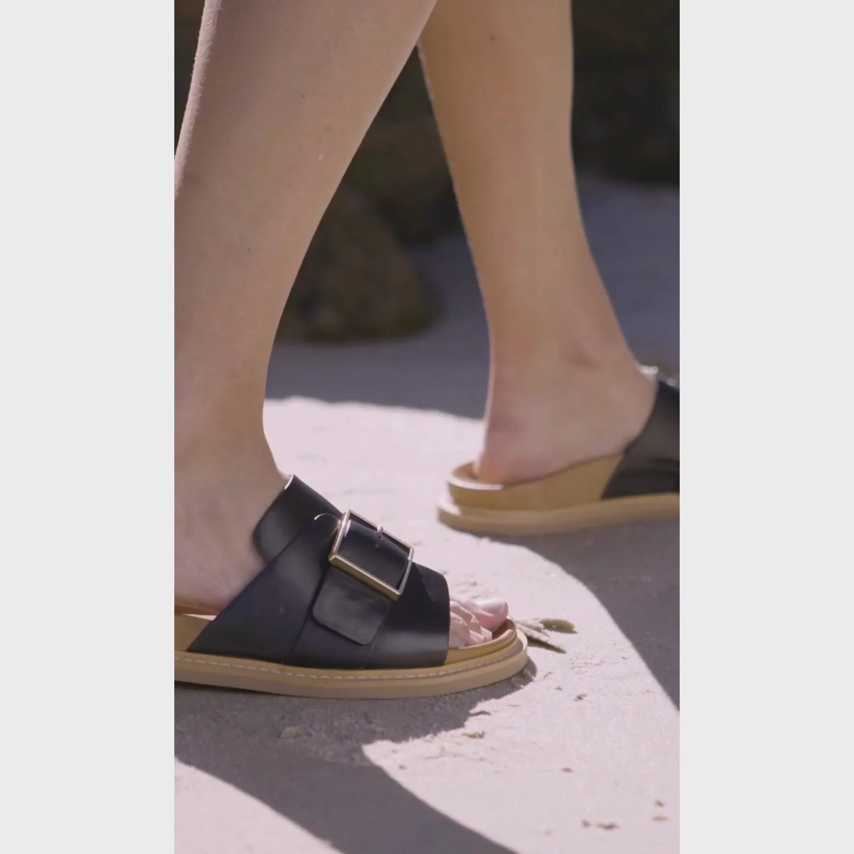 DEDE SLIDE LEATHER SANDALS>EOS Footwear Flash Sale
