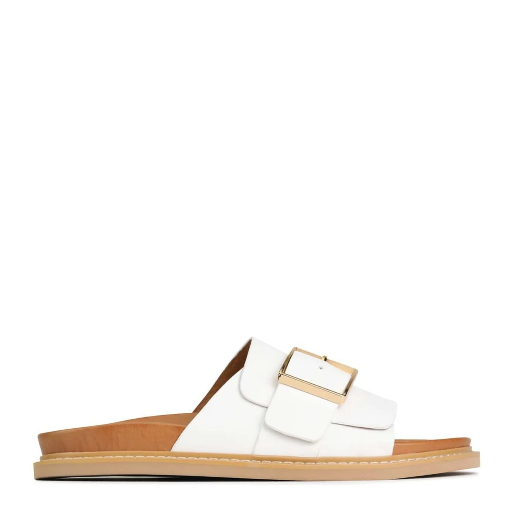 DEDE SLIDE LEATHER SANDALS>EOS Footwear Flash Sale