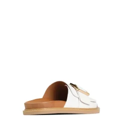 DEDE SLIDE LEATHER SANDALS><noscript><img width=
