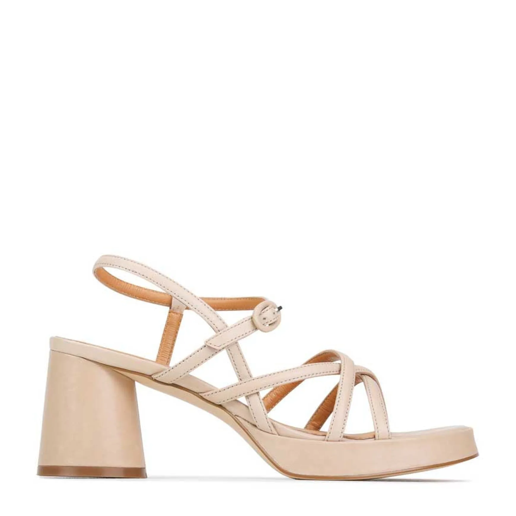 DORIANO LEATHER HEEL SANDALS>EOS Footwear Shop