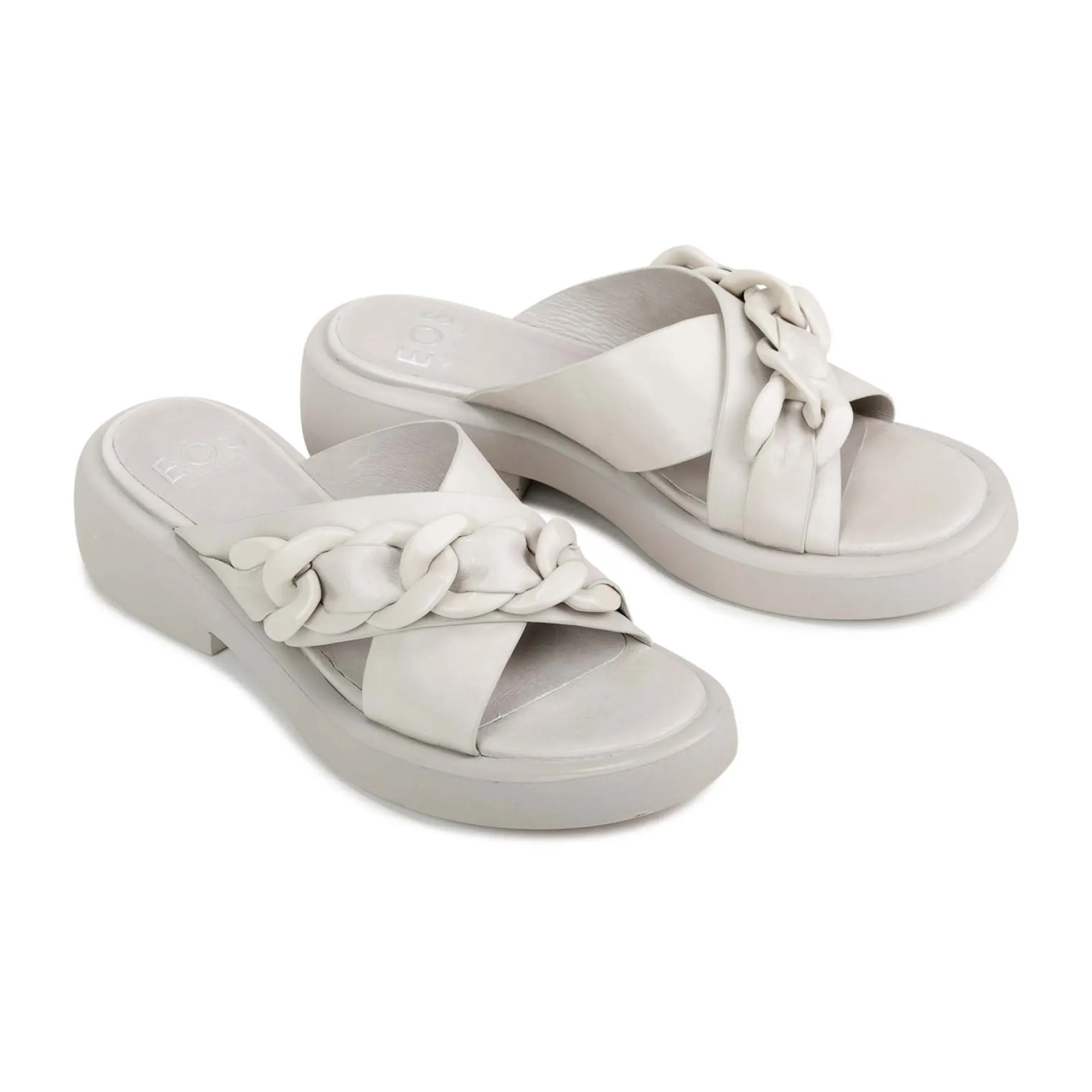 ELEASE LEATHER SLIDE HEEL SANDALS>EOS Footwear Hot
