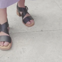ELLI ANKLE STRAP SANDALS LEATHER><noscript><img width=