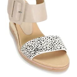 EMPATHY LEATHER ESPADRILLE WEDGE SANDALS>EOS Footwear Discount