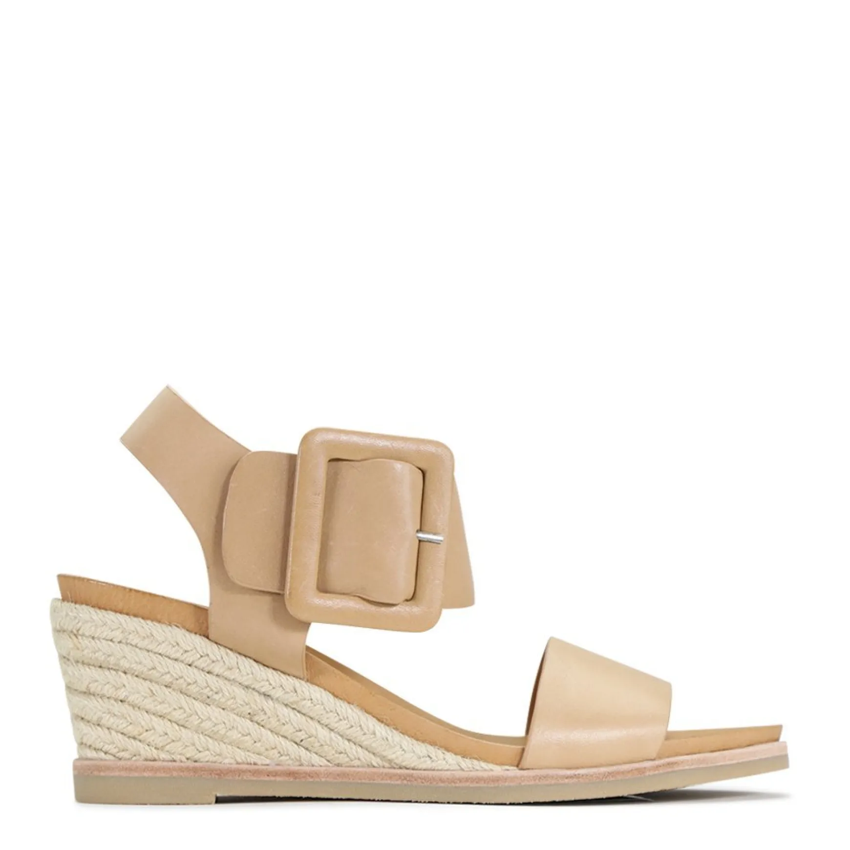 EMPATHY LEATHER ESPADRILLE WEDGE SANDALS>EOS Footwear Discount