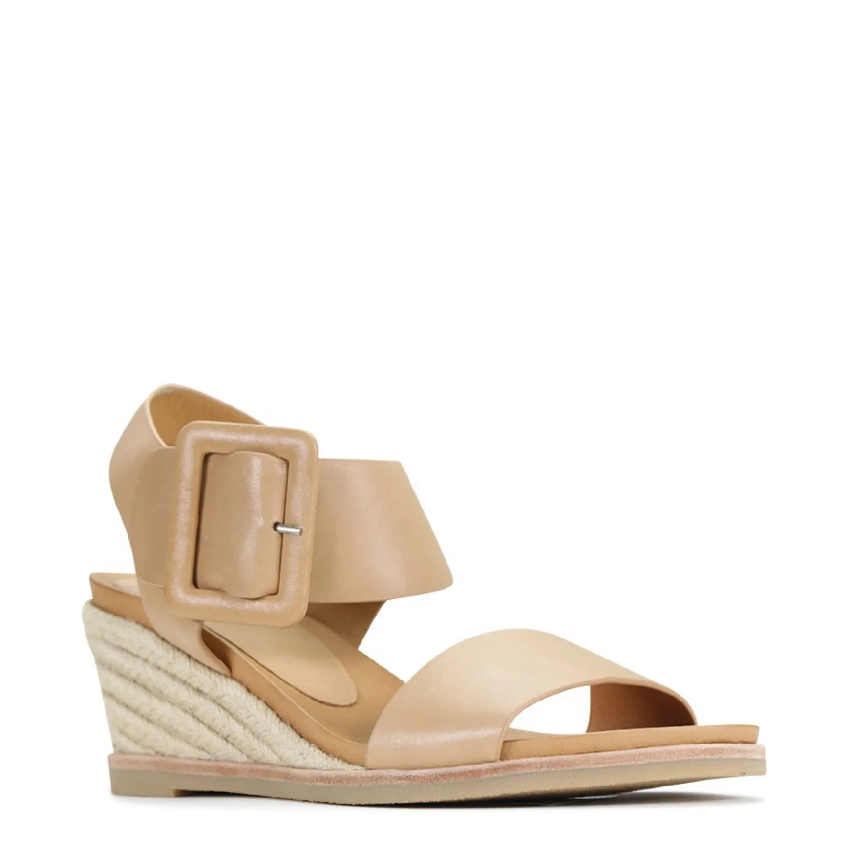 EMPATHY LEATHER ESPADRILLE WEDGE SANDALS>EOS Footwear Discount