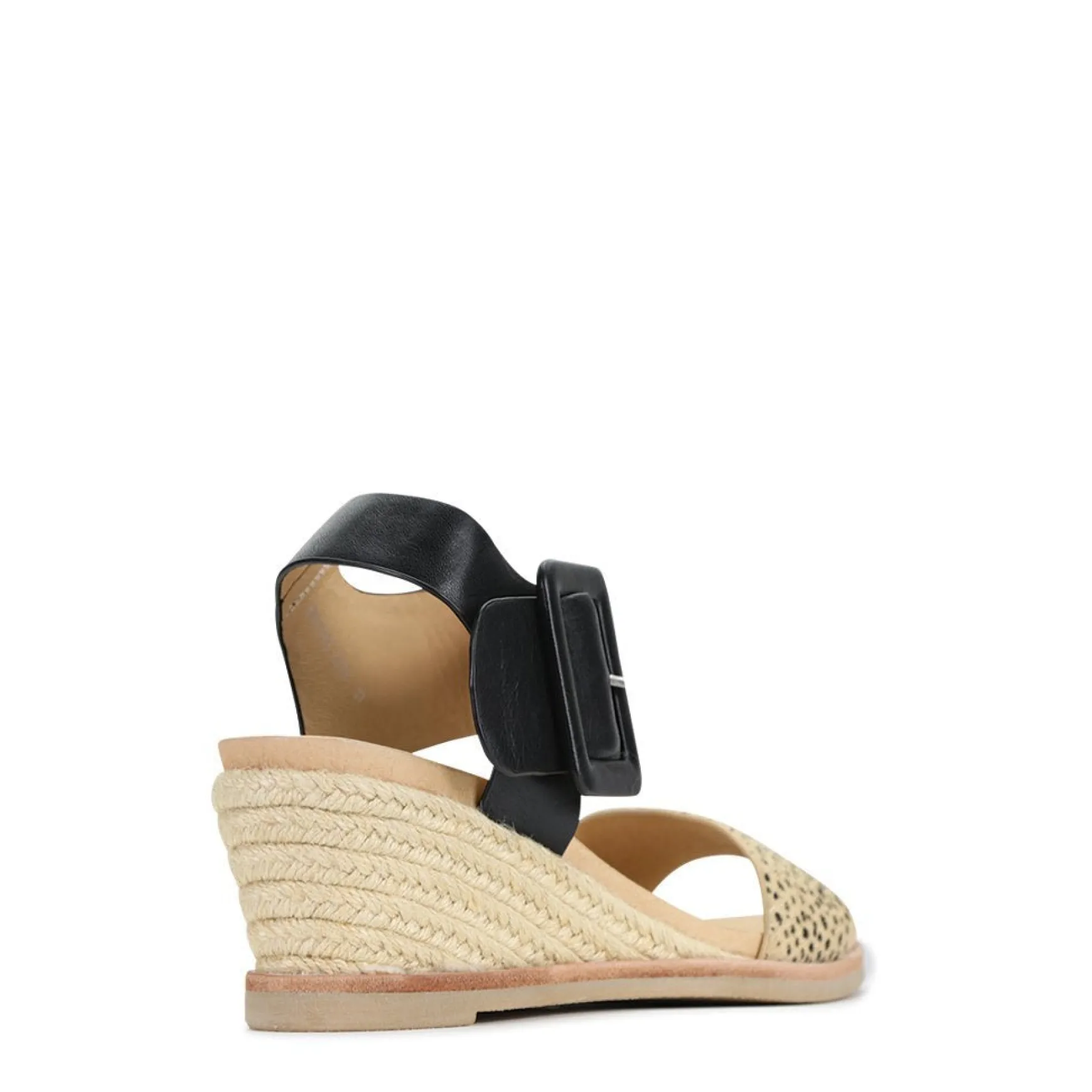 EMPATHY LEATHER ESPADRILLE WEDGE SANDALS>EOS Footwear Discount