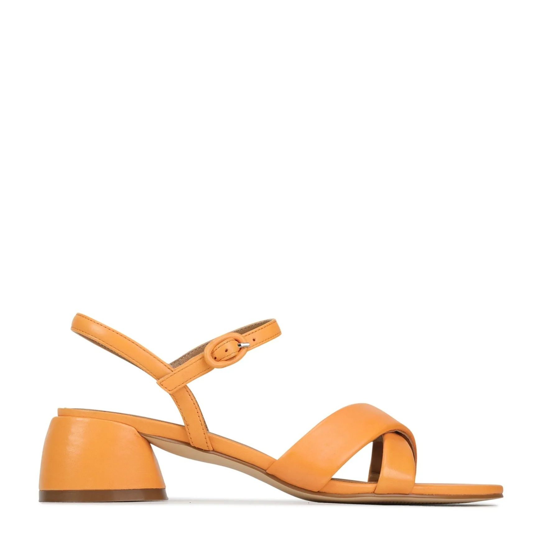 FIORA LEATHER BLOCK HEEL SANDALS>EOS Footwear Flash Sale