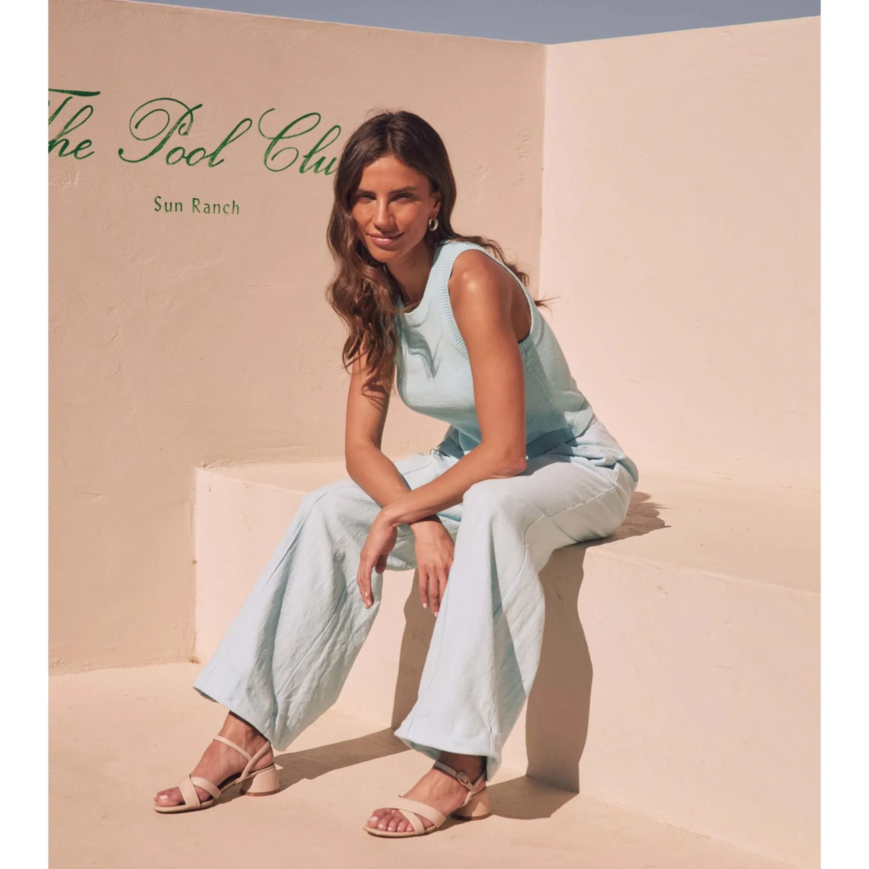 FIORA LEATHER BLOCK HEEL SANDALS>EOS Footwear Flash Sale