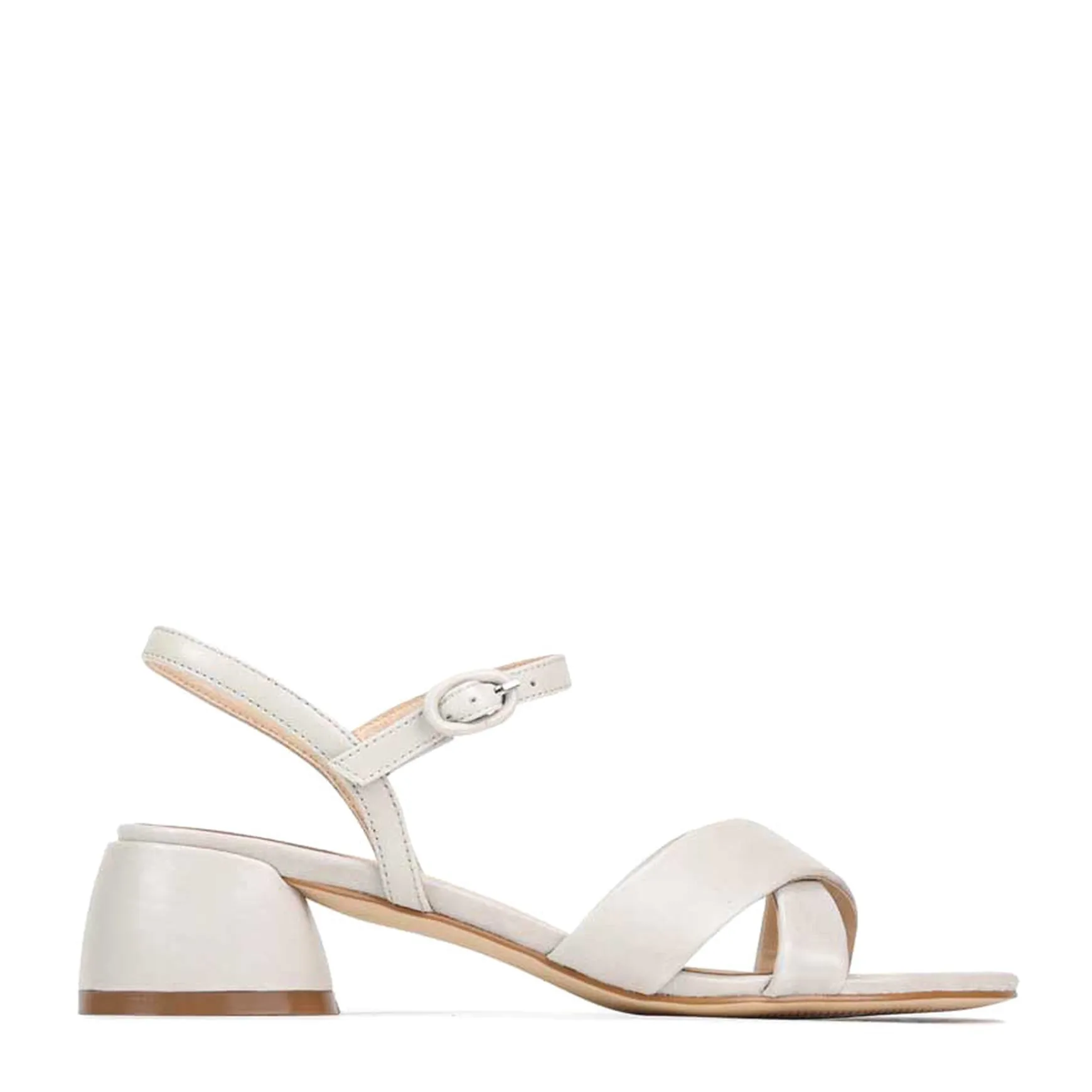 FIORA LEATHER BLOCK HEEL SANDALS>EOS Footwear Flash Sale
