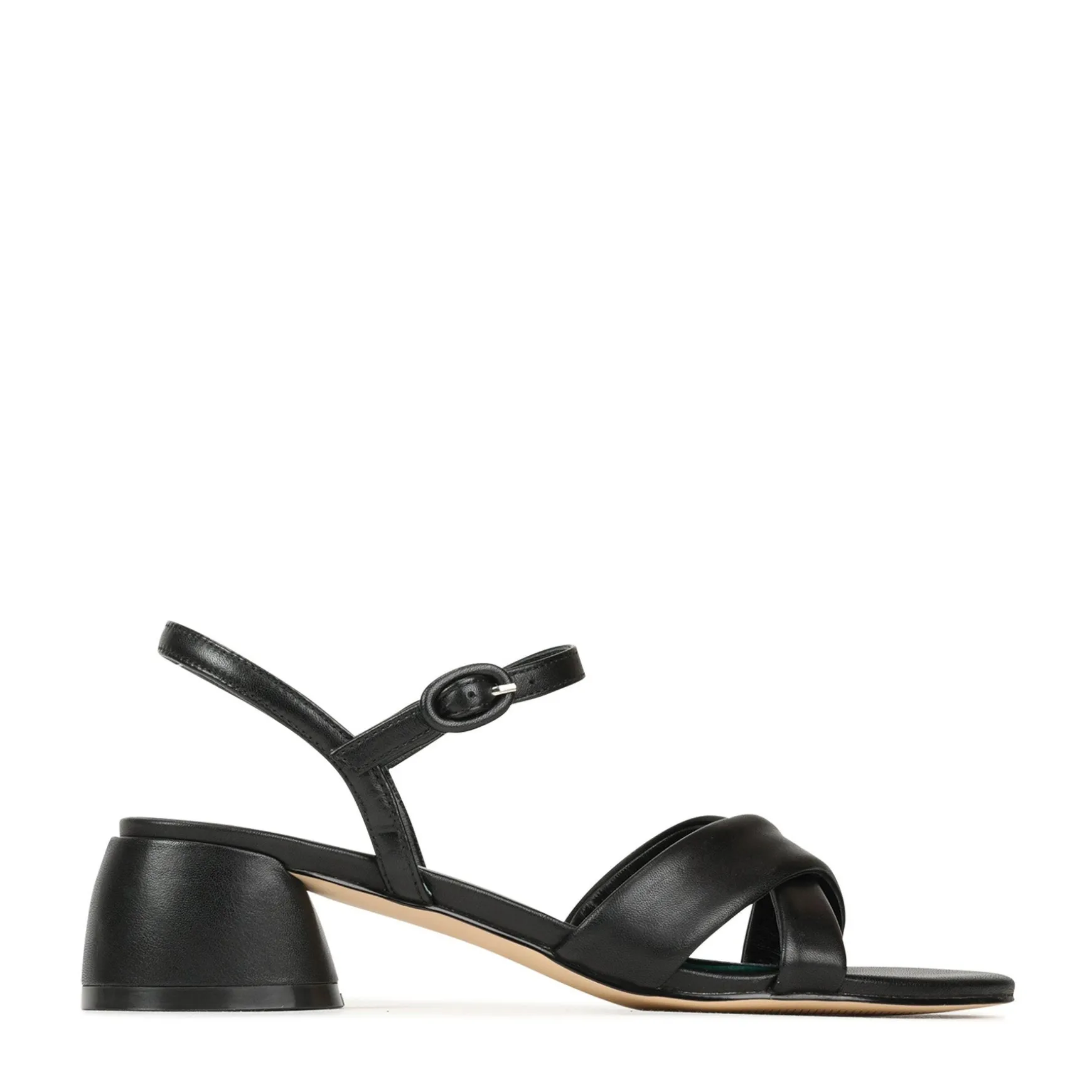 FIORA LEATHER BLOCK HEEL SANDALS>EOS Footwear Flash Sale