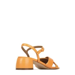 FIORA LEATHER BLOCK HEEL SANDALS><noscript><img width=